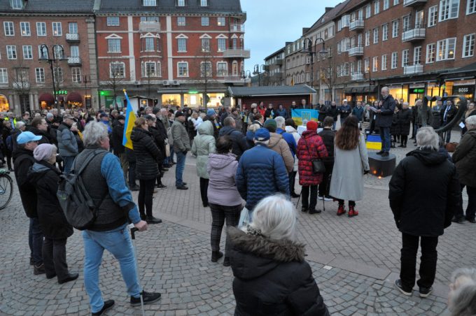 Bilden visar manifestationen.