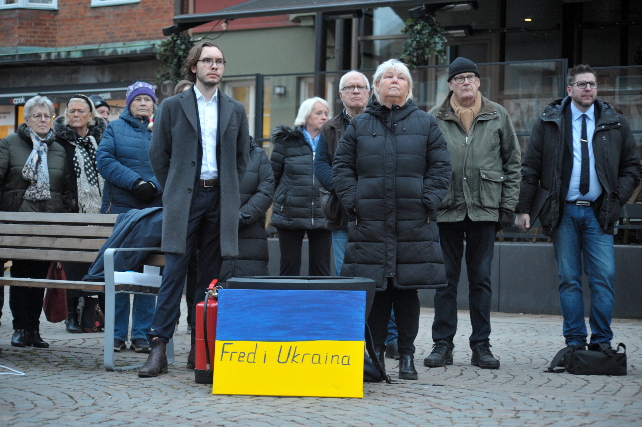 Bilden visar manifestationen.